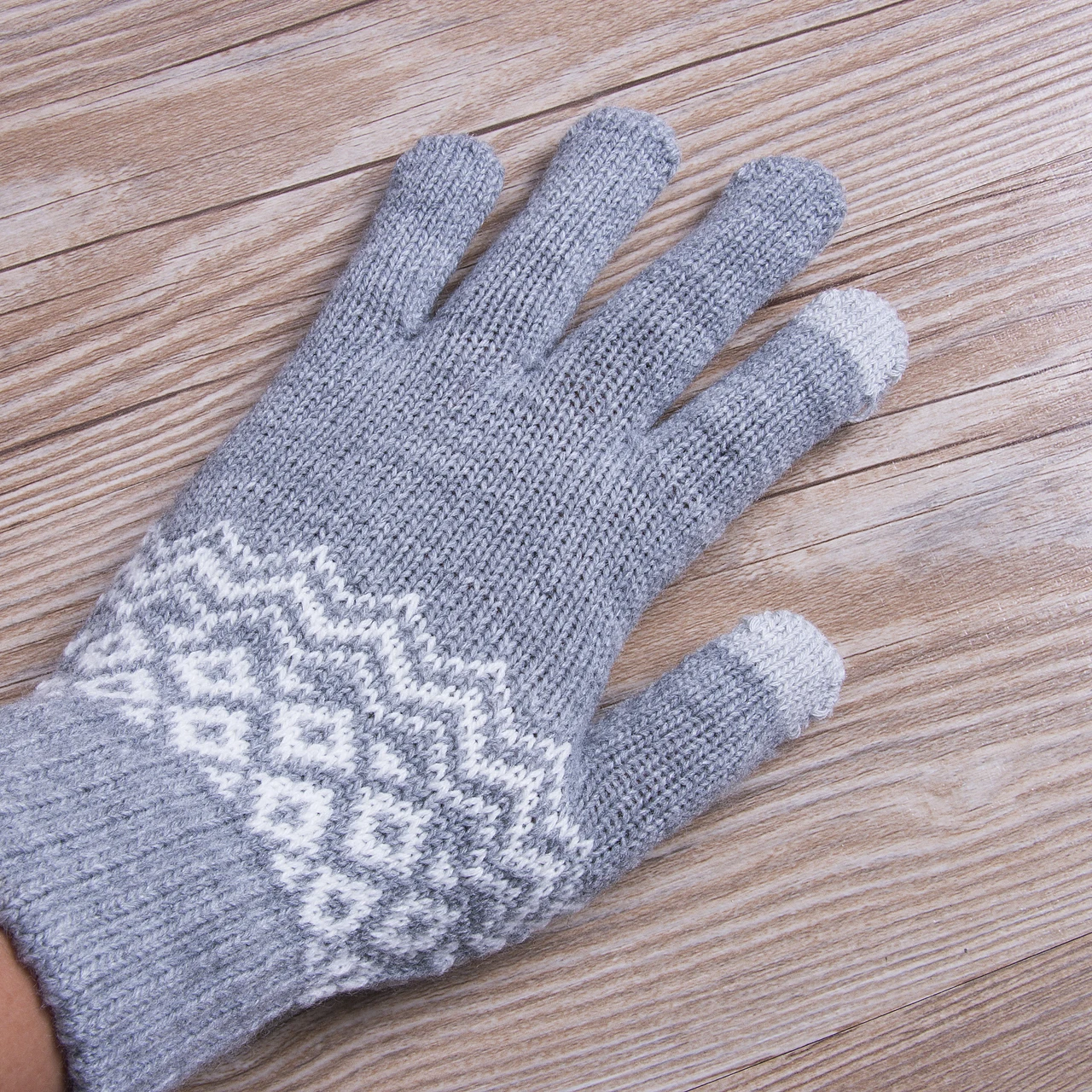 

Hirigin Women Gloves Fashion Women Winter Warm Gloves Wool Stretch Touch Screen Gloves Knit Mittens Winter Accessories