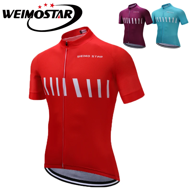 Weimostar 2018 mountaion الدراجة الملابس الحمراء الموالية فريق الدراجات جيرسي mtb دراجة قمصان ropa ciclismo سباق الرياضة ارتداء