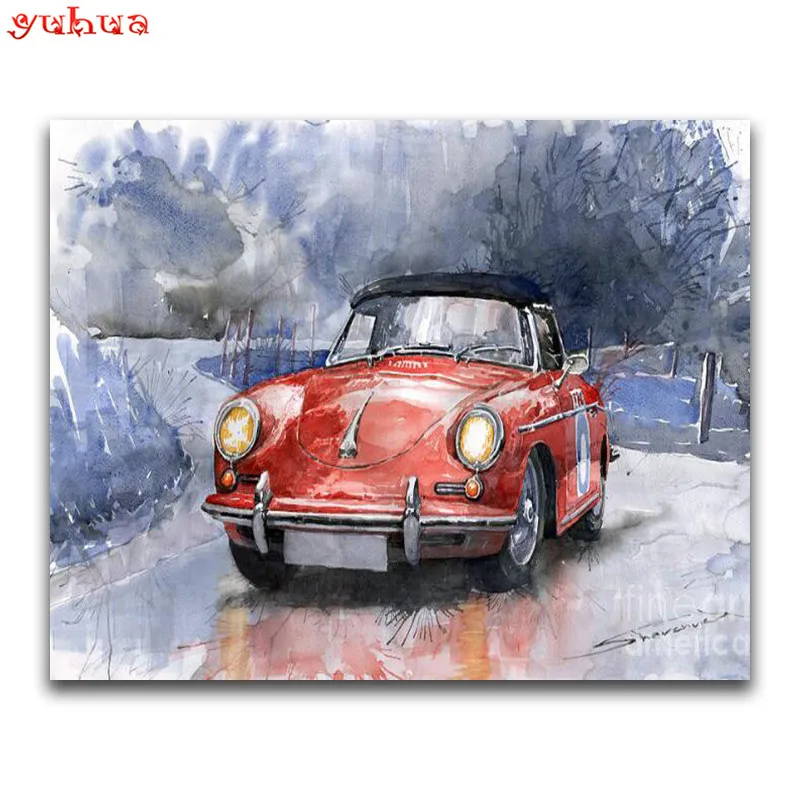 Full Round Diamond mosaic Cartoon vw 5D DIY Diamond embroidery Cross stitch Sports car sale Full Square Diamond painting car