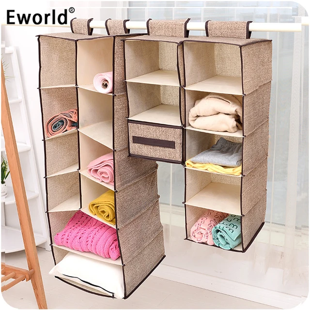 eworld cells creative clothes hanging drawer box underwear sorting storage wall wardrobe closet organizer shelves organizadores - Wardrobe Organizer eworld cells creative clothes hanging drawer box underwear sorting storage wall wardrobe closet organizer shelves organizadores - Wardrobe Organizer