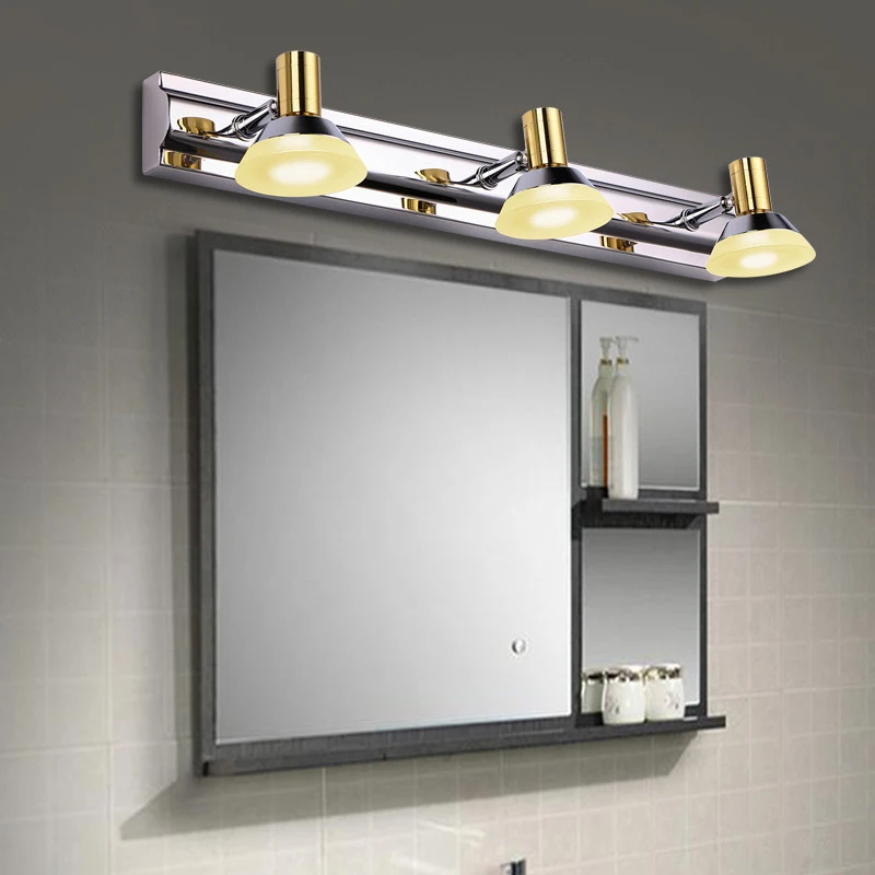 

Simple Indoor Lighting Lamp Rotate Up and Down Bright Waterproof Moisture Proof Stainless Steel Led Mirror Headlight Bathroom