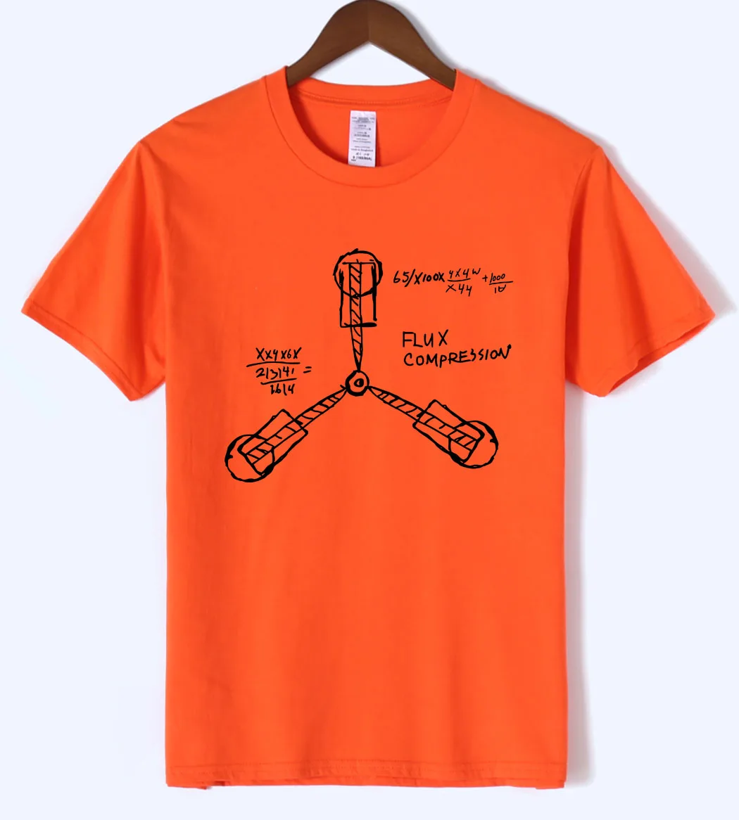Nueva llegada de nuevo al futuro hombres camiseta 2018 Ciencia de verano divertida camiseta de los hombres 100% de algodón de alta calidad Camiseta de manga corta