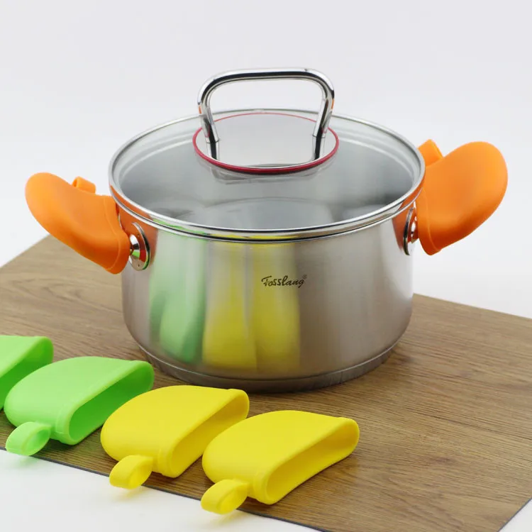 1 Силиконовая кастрюля ручка Крышка для посуды суп термостойкая ...