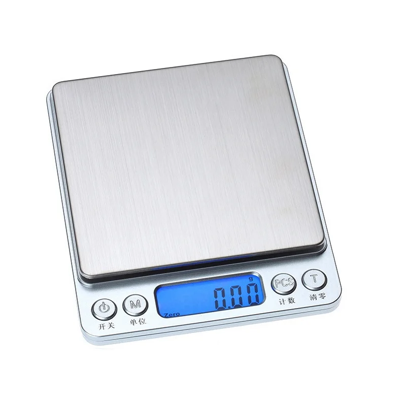 

1Pcs 500g-1Kg-2Kg-3Kg/0.1g LED Electronic Scale Balance Measuring Weight Portable Hanging Kitchen Baking Travel Weighting