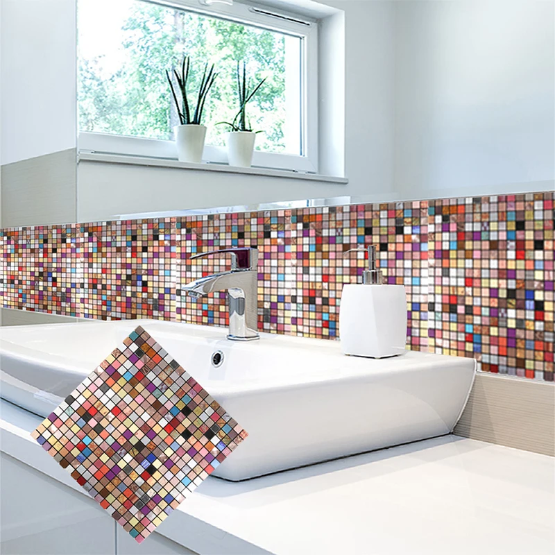 4 Sheets Peel And Stick Brick Aluminium Tiles Backsplashes 12 X