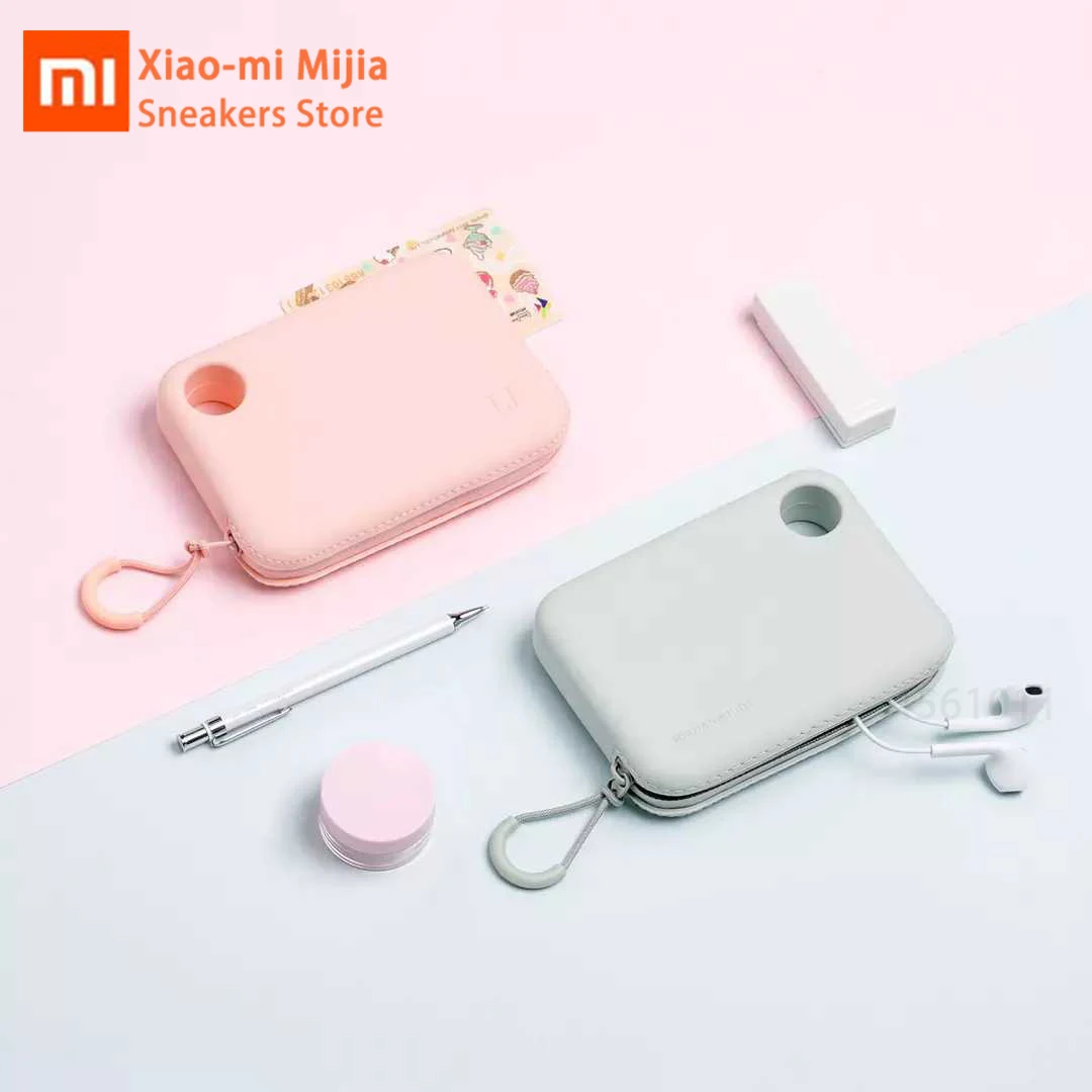 

Xiaomi Mijia silicone portable storage data line headset traffic card storage soft bag design lightweight fashion storage bag