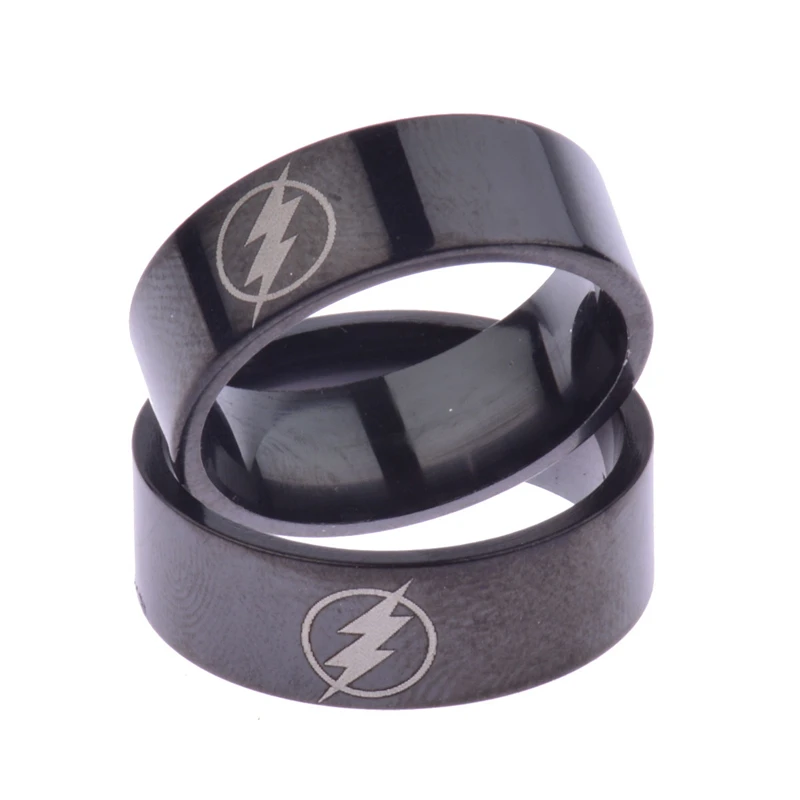 Amader титановое мужское черное блестящее кольцо из нержавеющей стали, полированное коктейльное свадебное ювелирное изделие