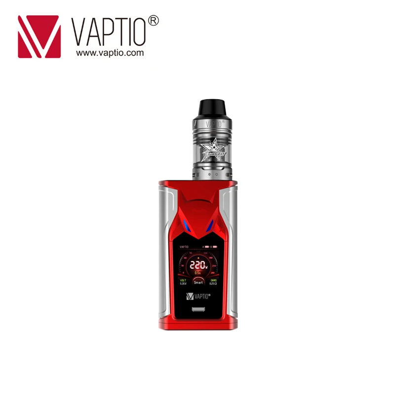 Vape kit e cigarette 220W VAPTIO SUPER BAT 220W Box MOD Electronic 0.1ohm to 5.0ohm 510 thread Vape Mod FOR SMOK TFV12/tfv8 tank