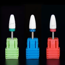 Flame Bullet Ceramic Nail Drill Bit For electric manicure machine accessories Nail Art Tools Electric Manicure Cutter Nail Files