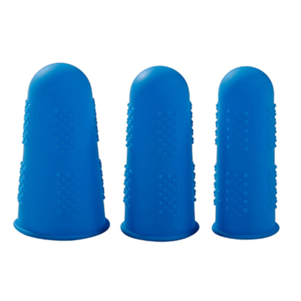 

3/5pcs Caps Multicolor Anti-slip Silicone Home Use Finger Protectors Solid Kitchen Durable High Temperature Resistant Anti-hot