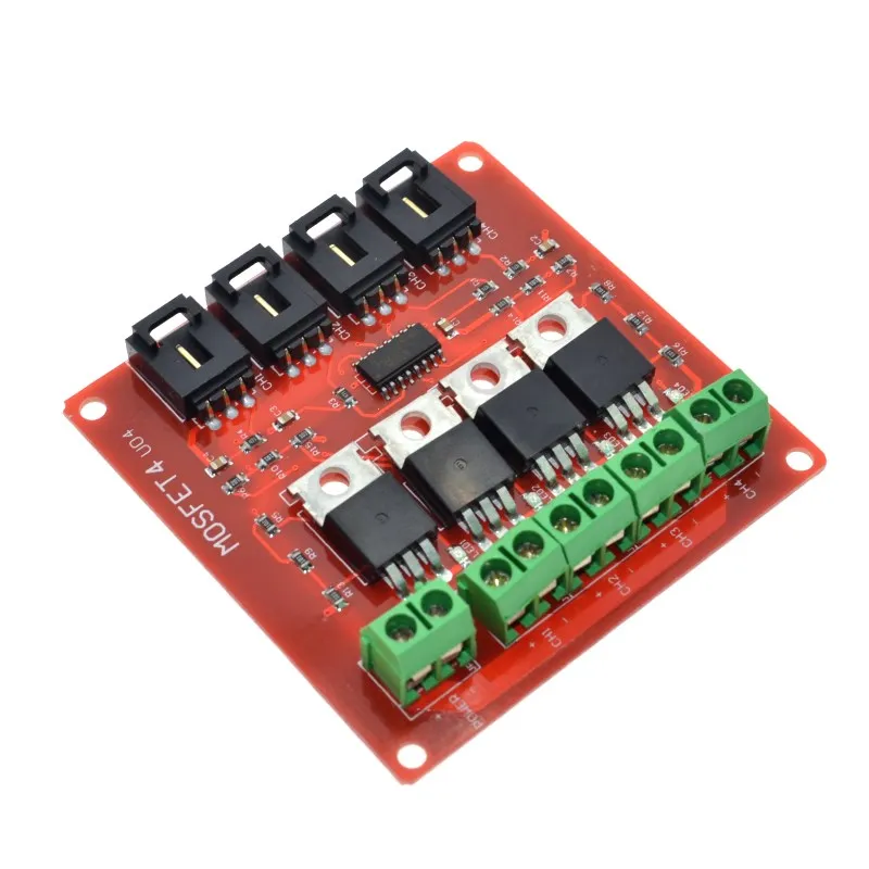 WAVGAT четырехканальный 4 Route MOSFET Кнопка IRF540 V4.0+ MOSFET модуль переключателя для Arduino