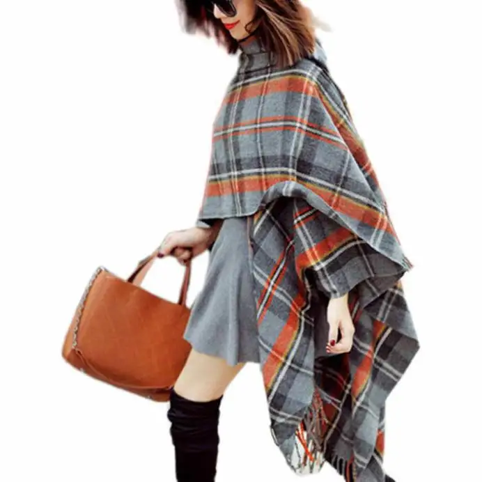 520 Modern Fashion Women s Large font b Tartan b font Scarf Shawl Stole Plaid Checked