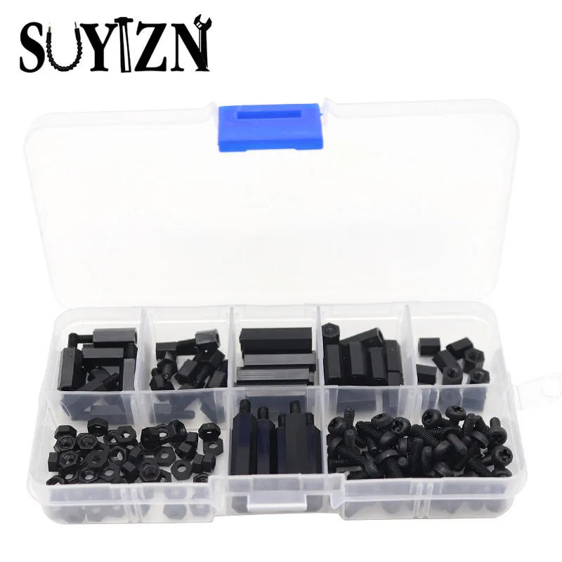 Buy 180pcs/case Nylon Screws And Bolts m3 Plastic Bolt