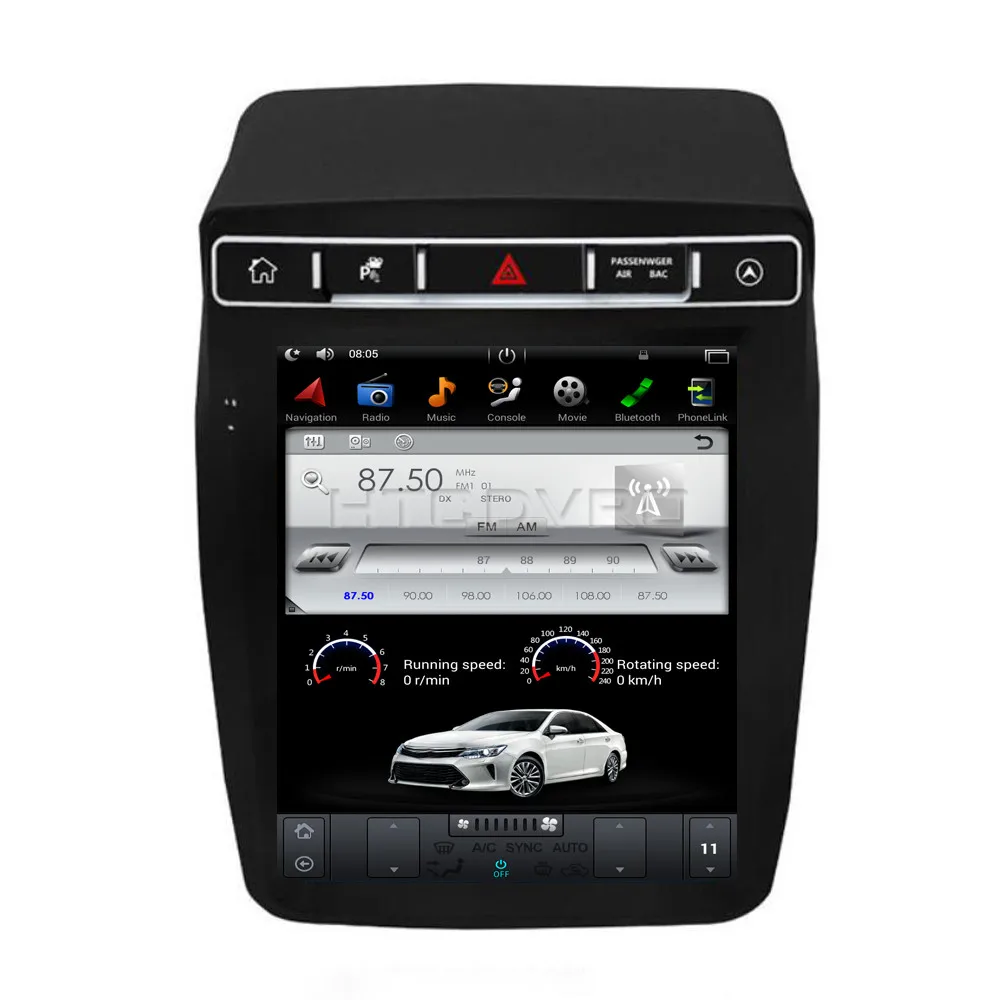 Perfect YMODVHT 10.4inch Telsa Style Vertical Screen Quad Core Android 7.1 2GB RAM Car DVD GPS for VW Touareg 2010-2015 2016-- RDS Radio 14