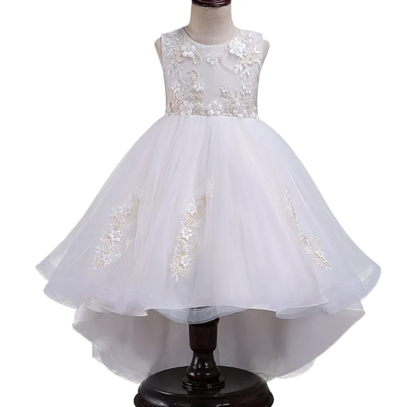 

Children Princess Girls Party Long Dress Girls Vestido Kids Lace Flower Communion Dresses for Wedding Christmas Dress Elegant