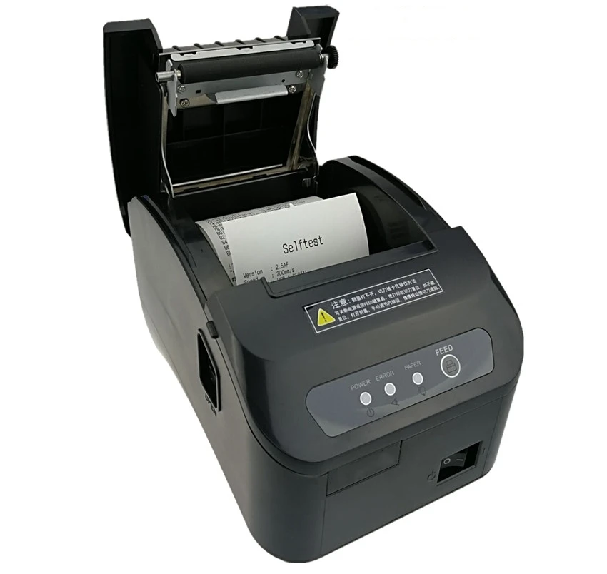 Высокое качество pos принтер 80 мм Термальный чековый маленький принтер штрих-кода для билетов автоматический принтер для резки