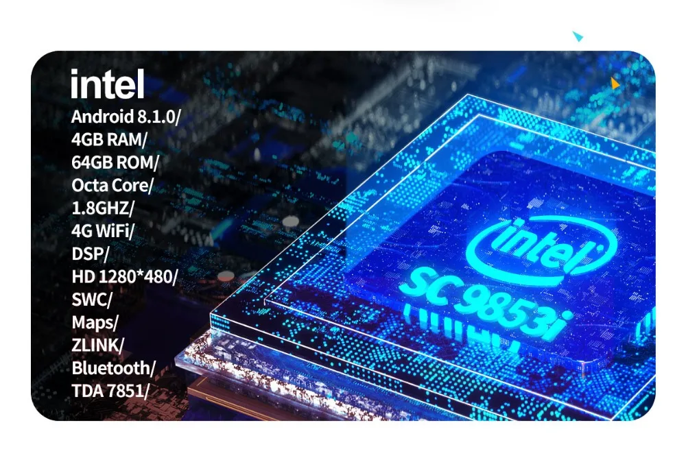Радуясь Android 8,1, автомобильная магнитола, 4 Гб ОЗУ и 64 Гб ПЗУ, gps-навигатор, автомобильный аудиоплеер, 8," ips дисплей, универсальная поддержка быстрой загрузки/SWC