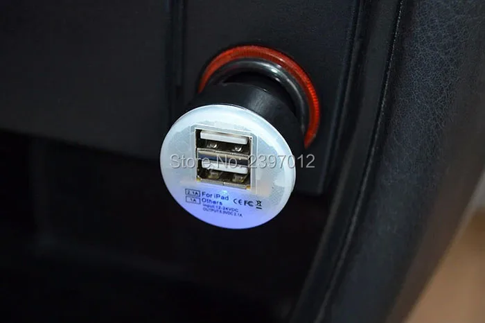 Szaichgsi Красочные Dual USB 2 Порты и разъёмы автомобиля Зарядное устройство сигареты 2.1a Авто Адаптеры питания для iphone7 6 4 5 IPad 100 шт./лот