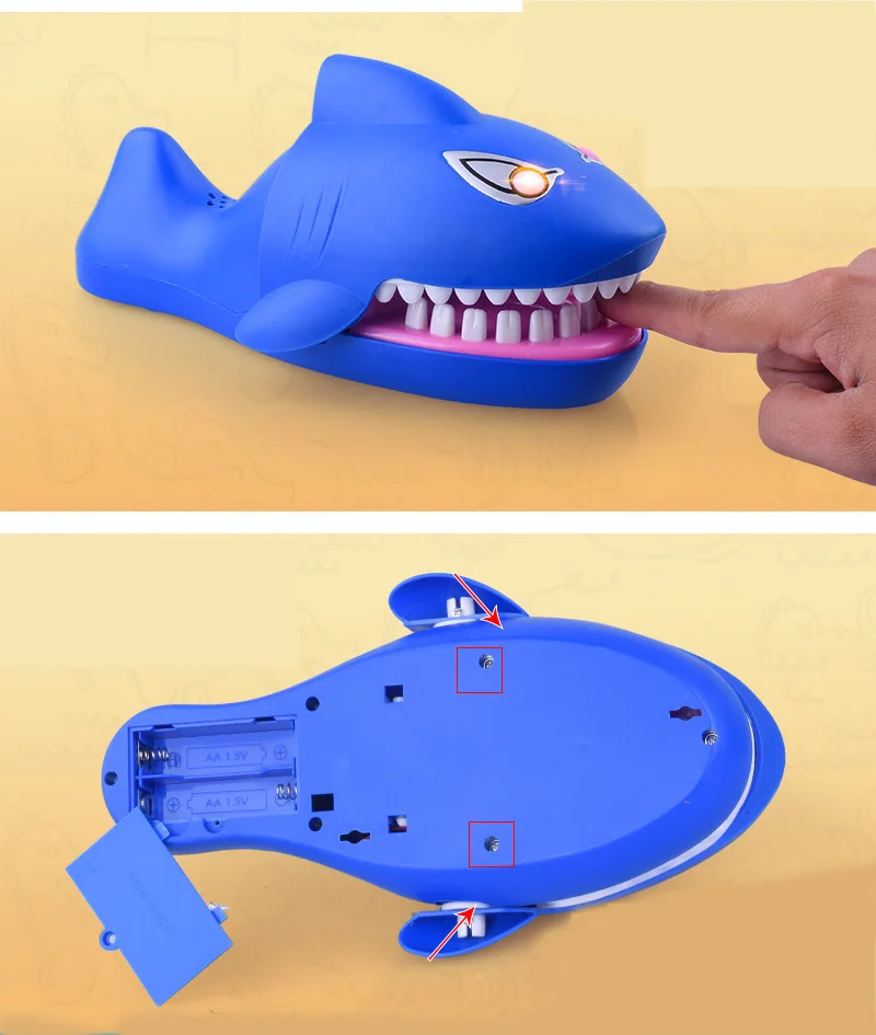Дети Большой крокодил, акула рот стоматолога укус палец игра Новинка шутки Дети Мультфильм пират баррель семья трюк смешная игра