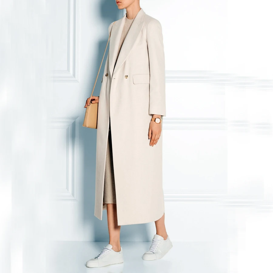 High Fashion Style Ultra Long font b Women b font Woolen font b Jacket b font