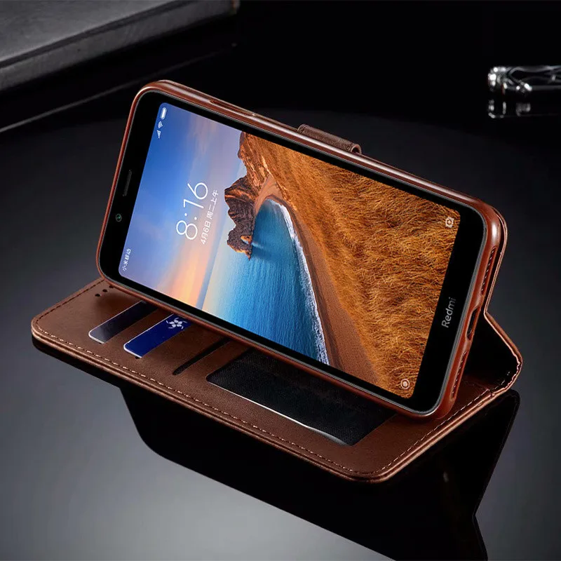 Чехол для Redmi 7A, кожаный Винтажный чехол для телефона Xiaomi Redmi 7A, чехол с откидной крышкой 360, Магнитный чехол-кошелек, чехол для Redmi 7A, держатель для карт 7A