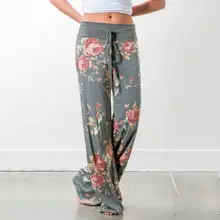 Summer Casual Pants Polyester Loose Straight Floral Print Wide Leg Pants Pockets Bandage Loose flat wait Pants WHOLESALE men argyle print straight leg pants