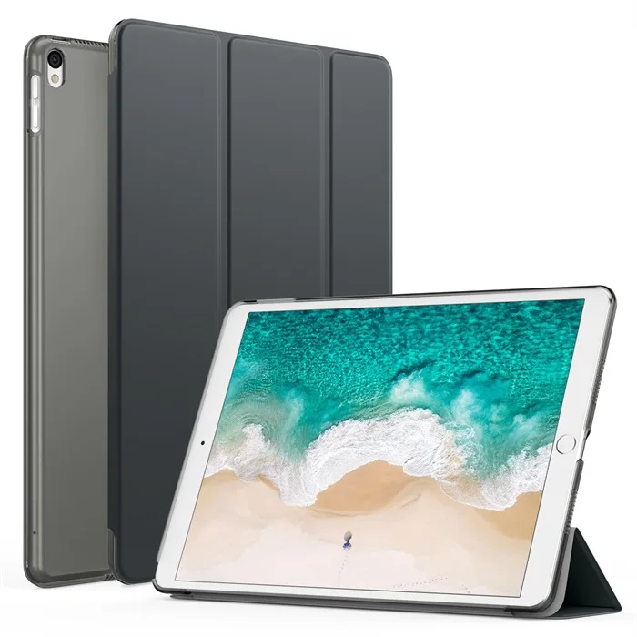 Чехол MoKo для нового iPad Air(3-го поколения) 10," /iPad Pro 10,5, тонкий легкий смарт-чехол с подставкой, задняя защита - Цвет: Space Gray