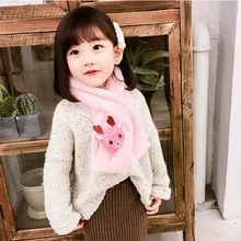 Модный детский шарф 80*10 см, искусственный мех, высокое качество, хиджаб, зимняя милая детская шаль из пашмины, шарфы