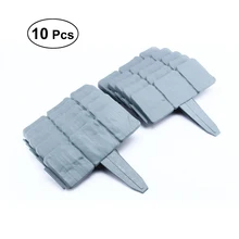 NEW 10PCS Stone Effect Cobbled Plastic Garden Fence Lawn Edging Plant Border DIY Home Lawn Border Edge Lawn Palisade