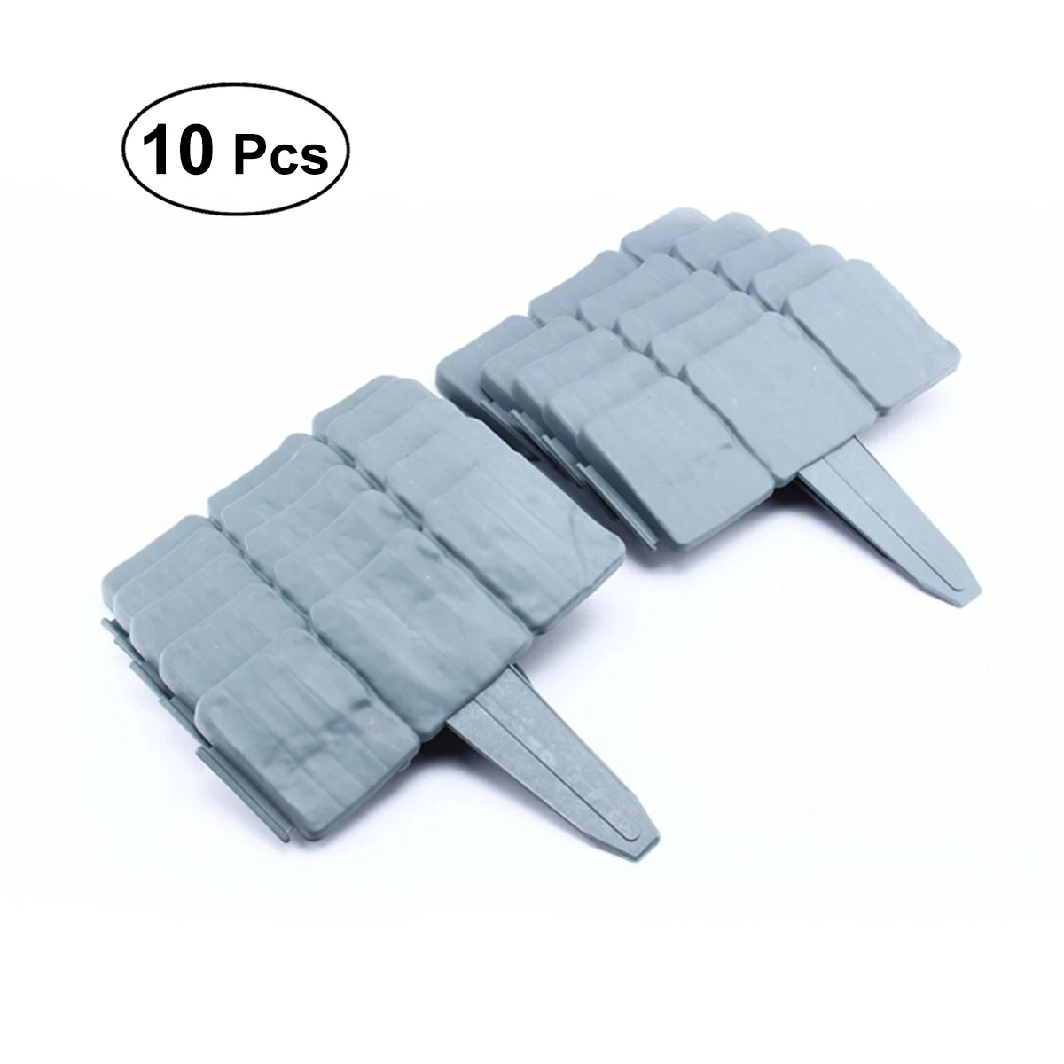 

NEW 10PCS Stone Effect Cobbled Plastic Garden Fence Lawn Edging Plant Border DIY Home Lawn Border Edge Lawn Palisade