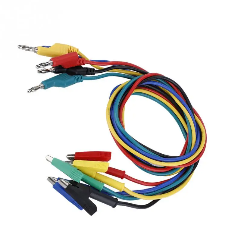 Multimeter Test Leads,5pcs P1037 High Voltage 1M 4mm Banana Plug to Crocodile Clip Cable Test Leads for Multimeter Multimeter Test Leads,5pcs P1037 High Voltage 1M 4mm Banana Plug to Crocodile Clip Cable Test Leads for Multimeter