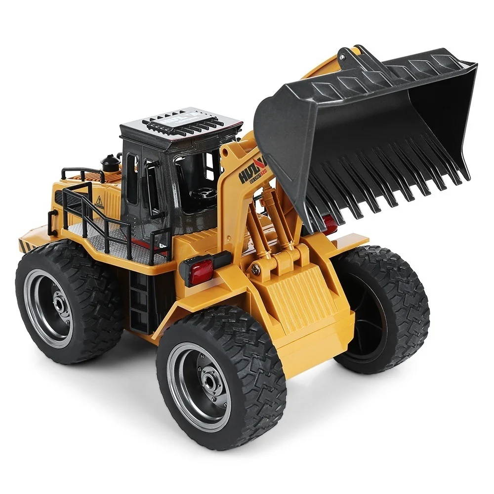 HUINA Remote Controll Alloy Truck 1:18 2.4GHz 6CH RC Truck Construction Vehicle Hydraulic Excavator Engineering Digging Model