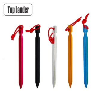 

18 cm Tent Pegs Aluminum Tent Stakes Nail For Camping Tent Rope Ultralight Tent Accessories 2 4 6 8 pcs Equipment Outdoor Travel