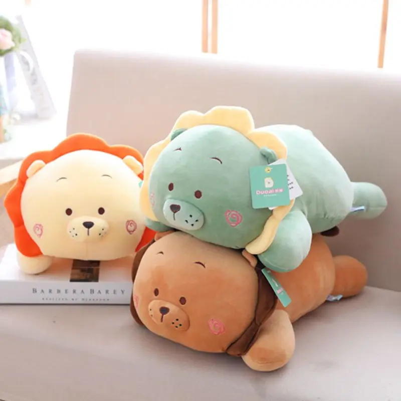 Nooer Cute Cartoon Lion Stuffed Plush Toys Soft Stuffed Animals doll Kawaii Lion Pillow Kids Baby Appease Doll Girls Gift
