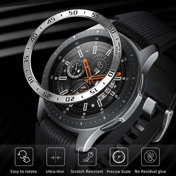 

Stainless Steel Bezel Ring for Samsung Galaxy Watch 46mm / Gear S3 Classic Frontier Anti Scratch Protection Case Adhesive Cover