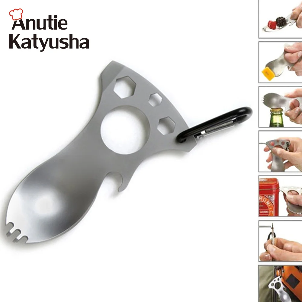 Multifunction Beer Opener Stainless Steel Bottle Opener Keychain