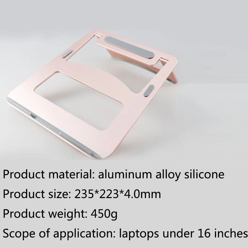 Laptop Stand Aluminum Alloy Notebook Heat Reduction Holder Pad Cooling Cooler Stands Best Sale