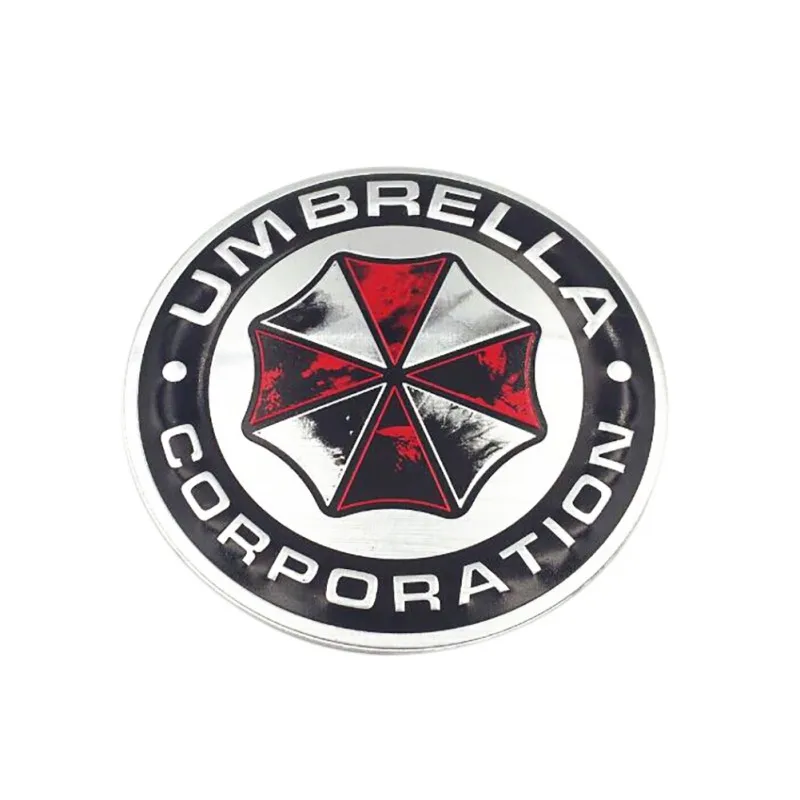 

2019 3D Aluminum Alloy Umbrella Corporation Car Stickers Resident Evil Decals Emblem Decorations Badge Car Styling Accessories