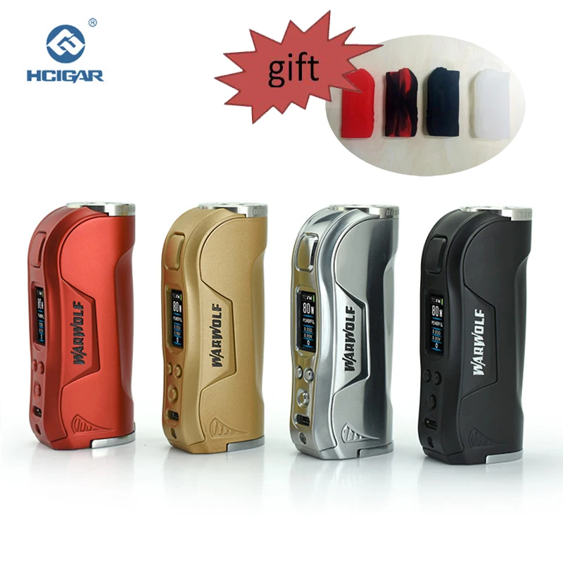  Original HCIGAR Warwolf vape Mod Output 1-80w WATT and TEMP mode Vaporizer Powered 18650 Battery El
