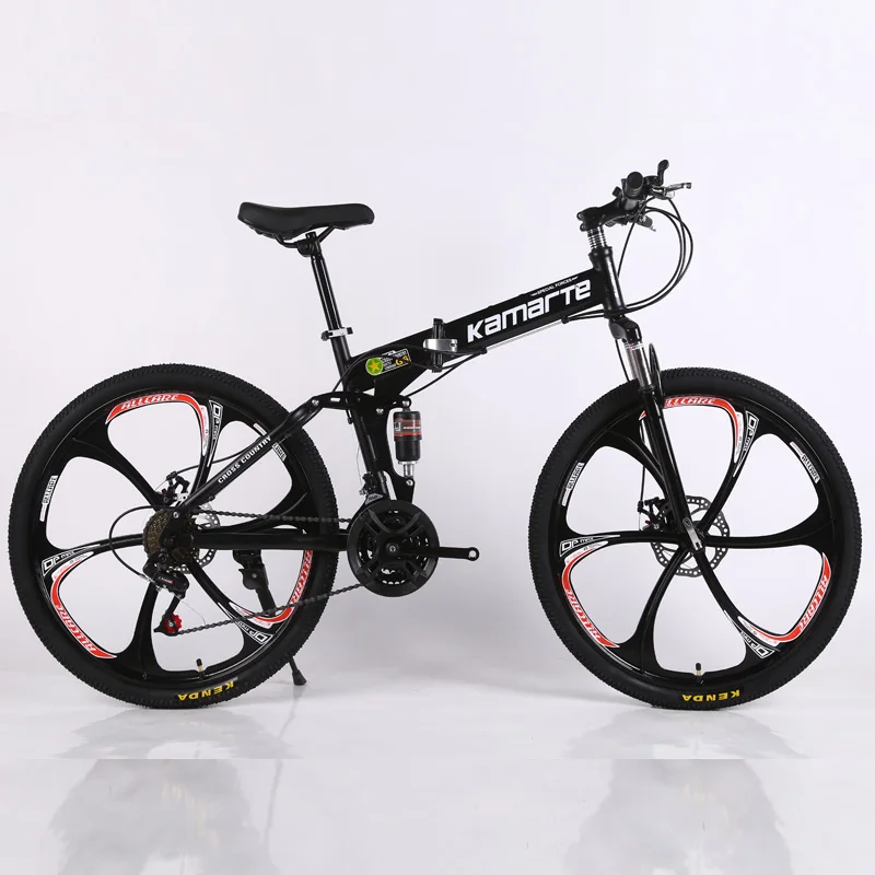 Discount 26inch folding mountain bike double disc brakes bicycle 21 speed folding bicycle 6 knife wheel and 3 knife wheel mountain bike 21 Discount 26inch folding mountain bike double disc brakes bicycle 21 speed folding bicycle 6 knife wheel and 3 knife wheel mountain bike 21