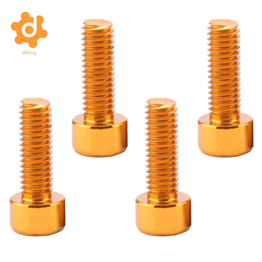 4Pcs Water Bottle Cage Screws Aluminum Alloy Bike Holder Screws for water cage Enhancement Bicycle Water Bottle Accessories