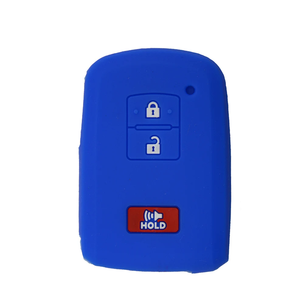 3 button silicone car key case for Toyota 5