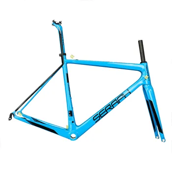 

latest blue BSA all-carbon t800 highway bike frame FM686 accepts custom paint