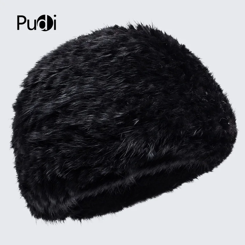 

Pudi HF7037 Vogue of new fund of ms is pure color mink hat 3 kinds of color can choose comfortable warmth