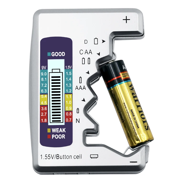 Цифровой тестер батареи тестер емкости батареи для C D 9V AA AAA 1,5 V литиевая батарея источник питания измерительный прибор