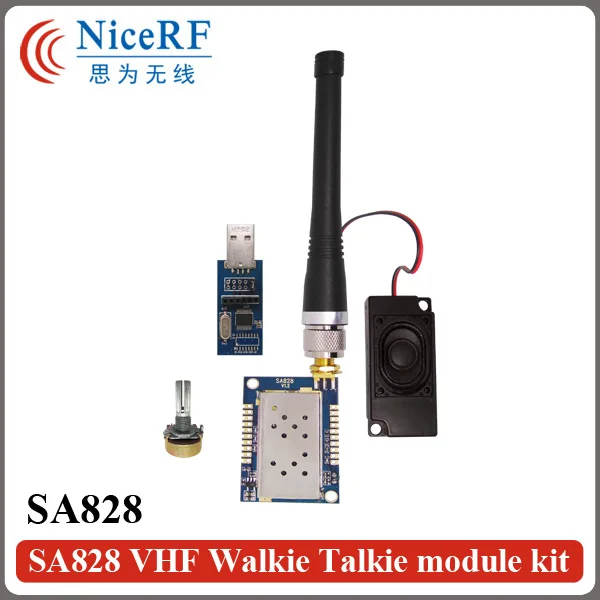 2 шт. SA828 1 Вт Выходная мощность аудио радиочастотный передатчик и приемник модуль 134-174 МГц 30dBm модуль рации