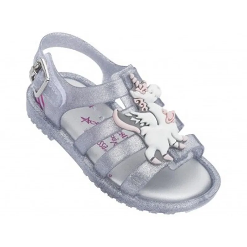 Mini Melissa Girls Sandals Unicorn Jelly Shoes Children Sandals Breathable