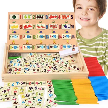 

Montessori Math Toy Wooden Fruit Number Math Game Sticks Educational Toy Puzzle Learning Teaching Aids Set Child Birthday Gift