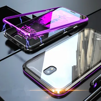 

Luxury Metal Magnetic Case For Samsung Galaxy J7 2017/J7 PRO Case tempered Glass Metal Frame Coque For Samsung J730FM EU Version