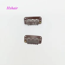 20 шт 32 мм парики защелкивающиеся зажимы/Toupee защелкивающиеся зажимы для наращивания волос/Уток Наращивание волос